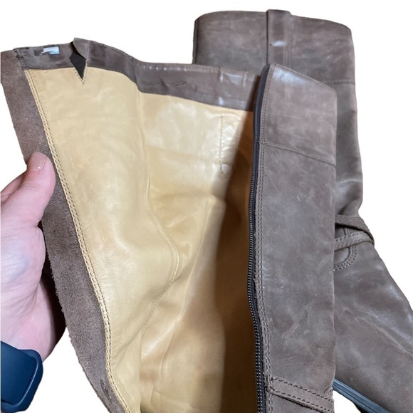 Geox Leather Knee High Riding Boots - Picture 8 of 9